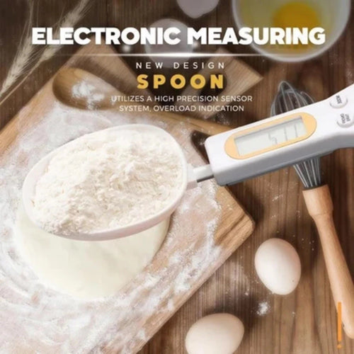 Colher Medidora Digital 0,1g–500g | Balança de Precisão LCD para Cozinha, Dieta e Suplementos