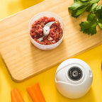 Mini Processador Sem Fio 250ml – Pica Alho, Gengibre e Legumes em Segundos
