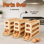 Porta Ovos Rolante 4 Andares – Organiza até 30 Ovos na Geladeira