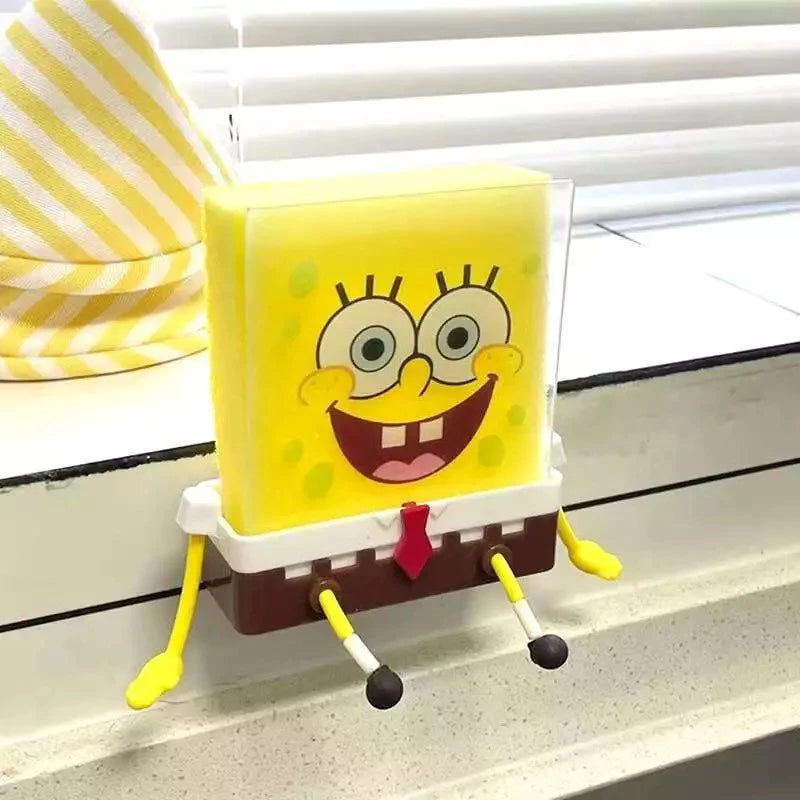 Suporte para Esponja Bob Esponja - Organizador Criativo para Cozinha, Escorre Água e Previne Mofo